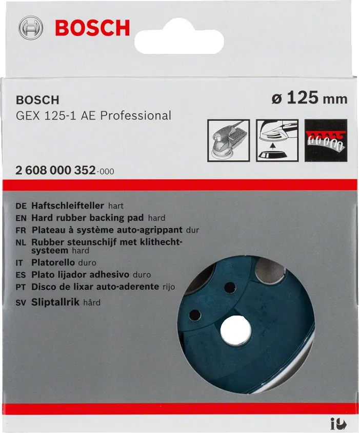 Talerz Szlifierski D125 Twardy BOSCH