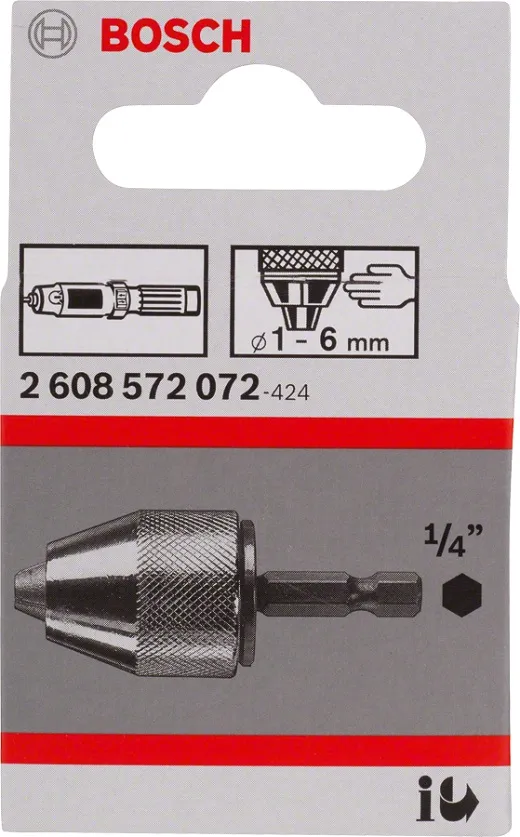 Uchwyt Wiertarski Samozaciskowy 1-6MM 1/4'' BOSCH