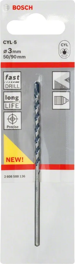 Wiertło Do Granitu CYL-5 3*50*90MM BOSCH