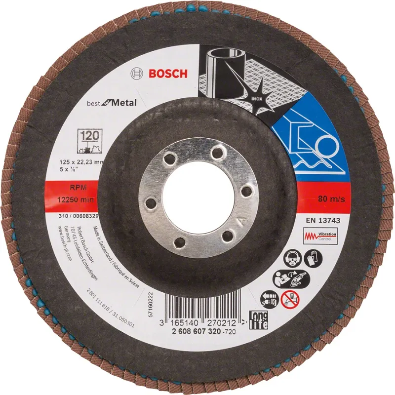 Lamelka Wygięta Granulacja 120 125mm BOSCH