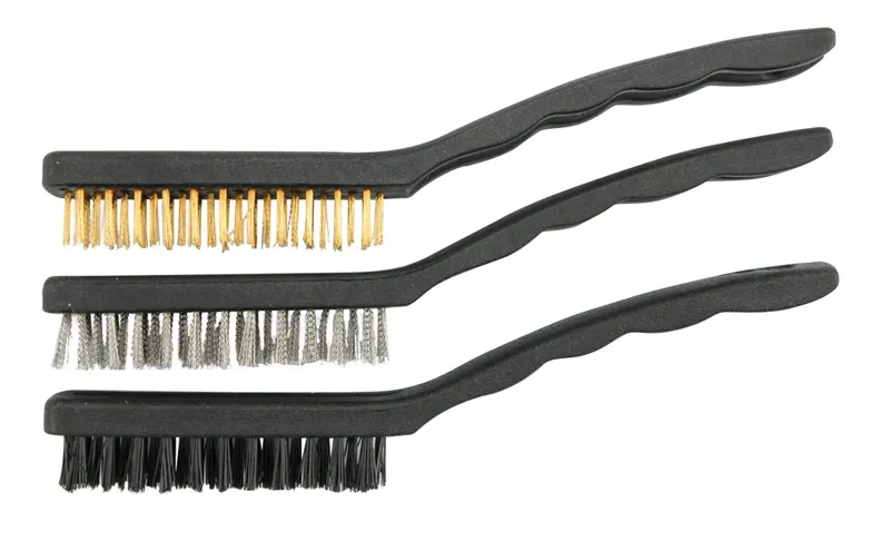 Szczotki 3 Sztuki 17cm Miedź Stal Nylon VOREL