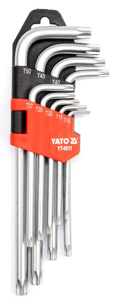 Klucze Torx T10-T50 Zestaw 9-CZĘŚCIOWY YATO