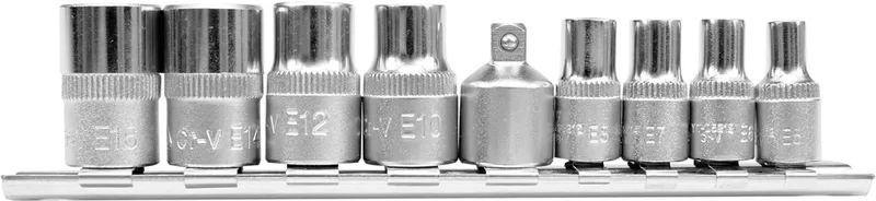 Klucze Nasadowe Torx E5-E16 Zestaw 9-SZTUKOWY YATO