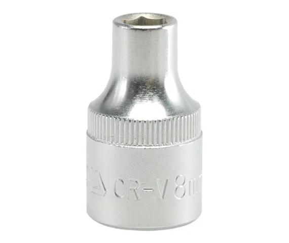 Nasadka Krótka 6-KĄTNA Chromowana 1/2'' 8mm YATO