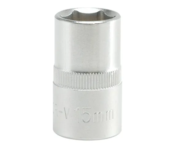 Nasadka Krótka 6-KĄTNA Chromowana 1/2'' 15mm YATO