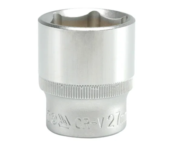 Nasadka Krótka 6-KĄTNA Chromowana 1/2'' 27mm YATO