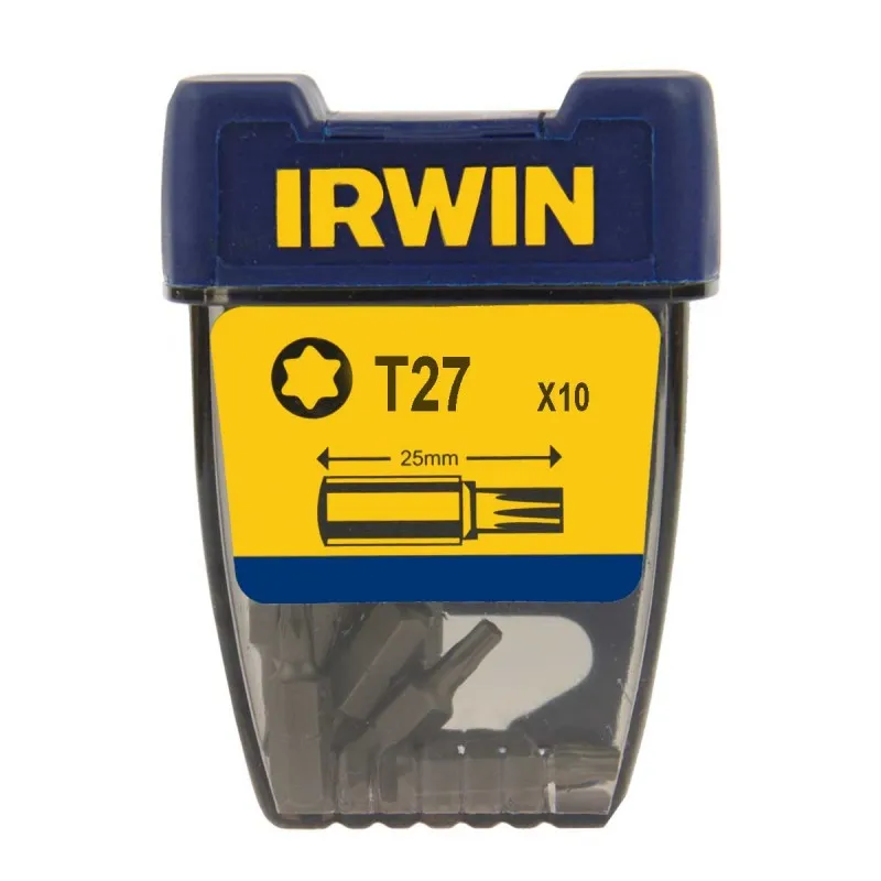 Grot, Bit, Końcówka Typu Torx 1/4' 25mm 10 szt. T27 IRWIN