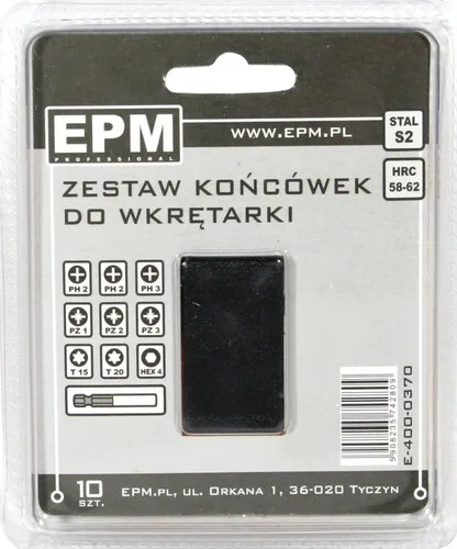 Zestaw Końcówek Do Wkrętarki 9 szt. + Uchwyt Magnetyczny EPM