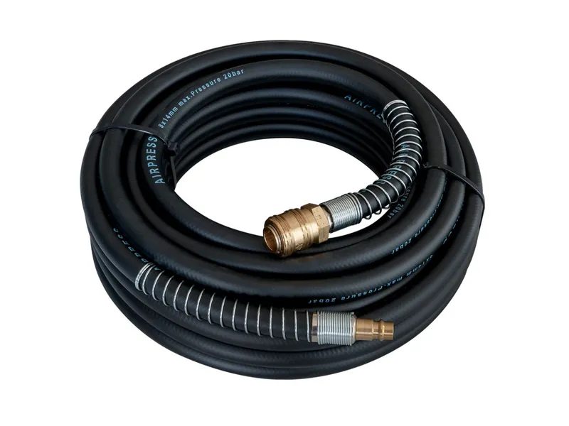 Wąż Pneumatyczny Gumowy 14*8 mm 20m Okuty AIRPRESS