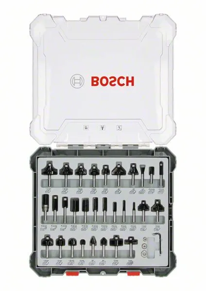 Zestaw Frezów 30 szt. Uchwyt 6mm BOSCH