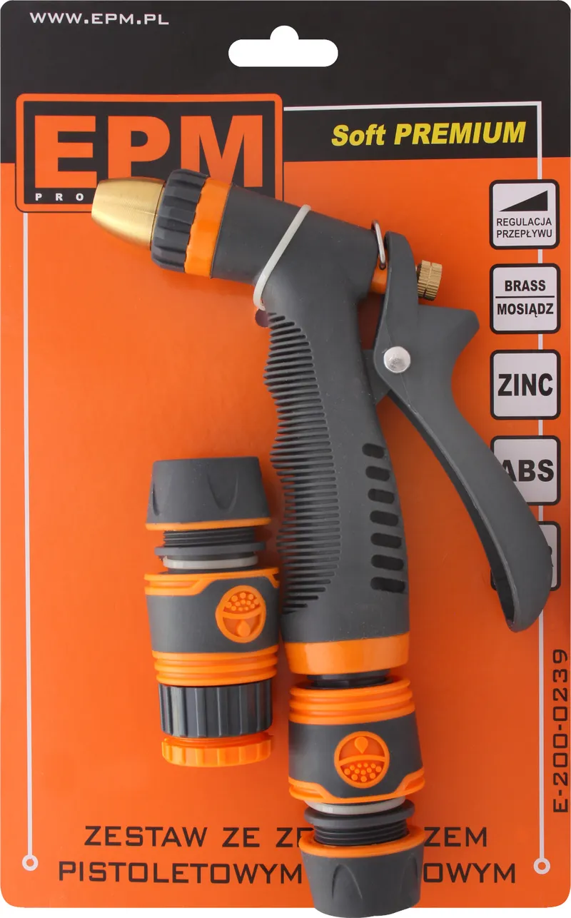 Zraszacz Pistolet +3 Złączki Tpr EPM