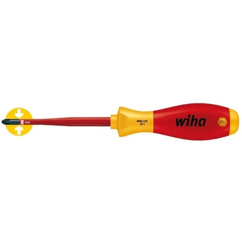Wkrętak Softfinish Elektronic Slimfix, Pozidriv PH1*80MM