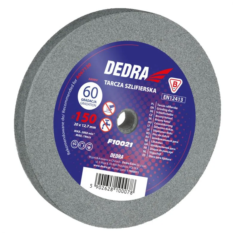 Tarcza Szlifierska 125x16x12.7 GR60 DEDRA