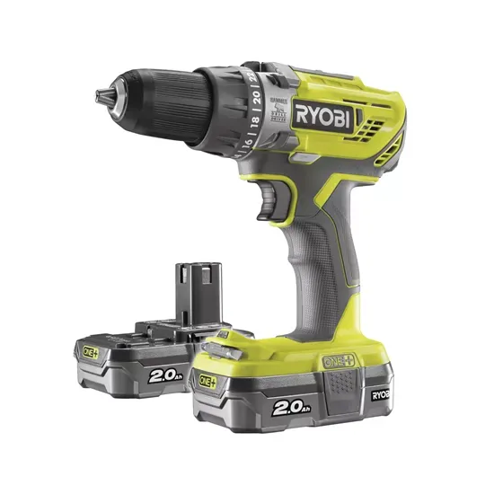 Aku. Wiertarko-Wkrętarka Udar. R18PD3-220S 18V 2*2.0AH One+ RYOBI