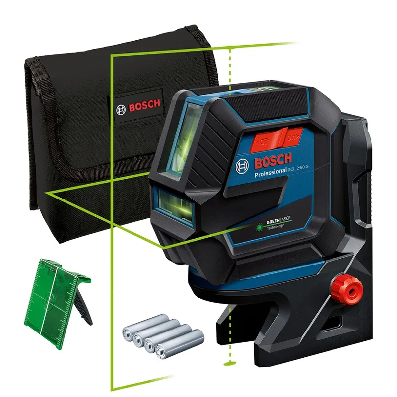 Laser Krzyżowy Gcl 2-50 g Zielony+bt 150+RM 10 BOSCH