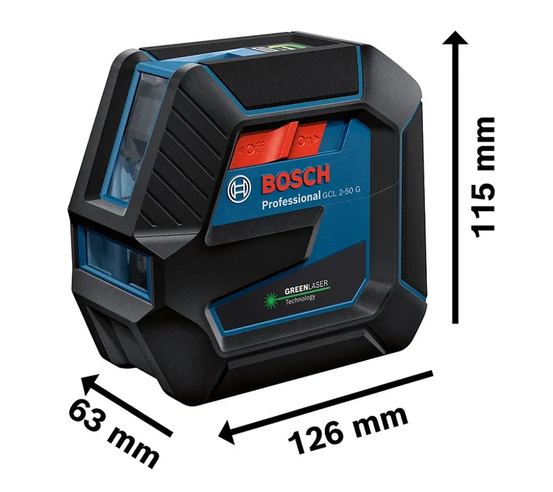 Laser Krzyżowy Gcl 2-50 g Zielony+bt 150+RM 10 BOSCH
