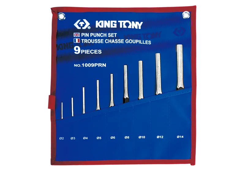 Zestaw Wybijaków Igłowych 9CZ.2-14MM Etui Z Materiału KING TONY