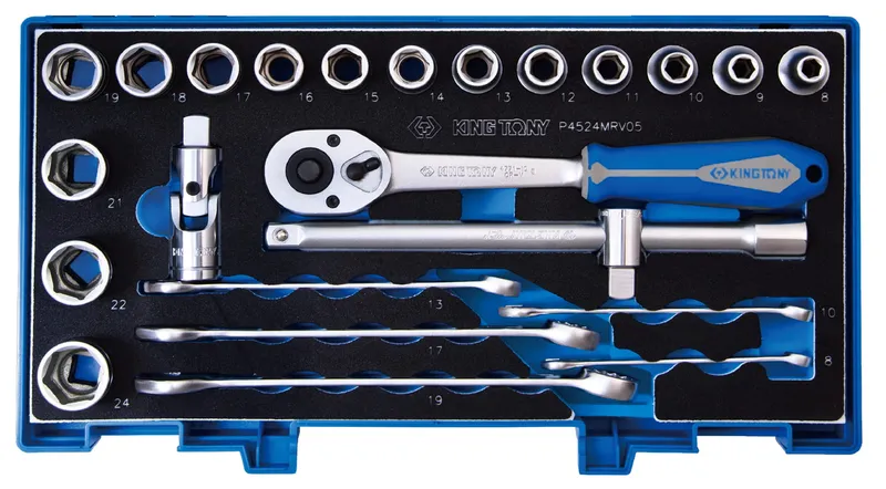 Komplet Nasadek 1/2'' 8-24MM 24 Sztuki KING TONY