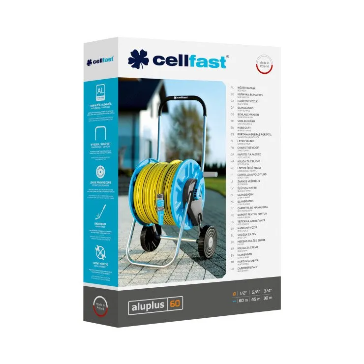 Wózek Na Wąż Aluplus 60mb 1/2 CELL-FAST