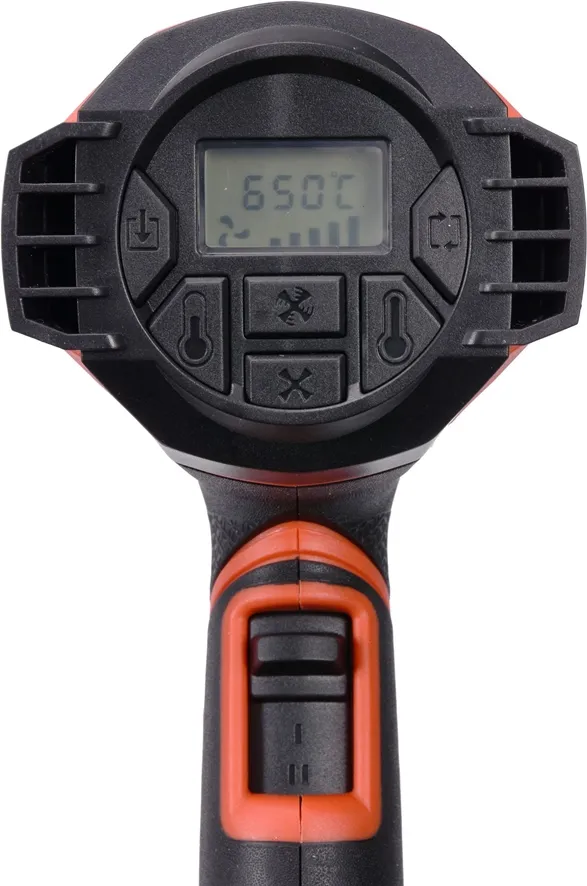 Opalarka 2000W 50~600°C, 3 Biegi, Lcd+pamięć YATO