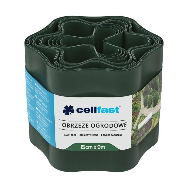 Obrzeże Ogrodowe Ciemna Zieleń 15CM*9M CELL-FAST