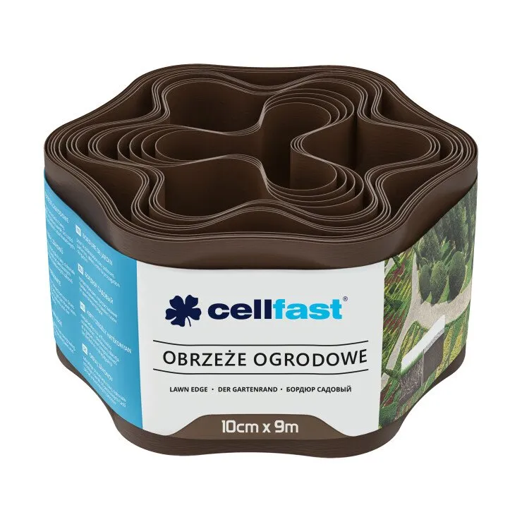 Obrzeże Ogrodowe 10CM*9M CELL-FAST - Brązowe