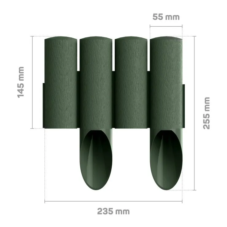 Palisada Ogrodowa STANDARD14,5CM*2,3MB CELL-FAST - Zielona