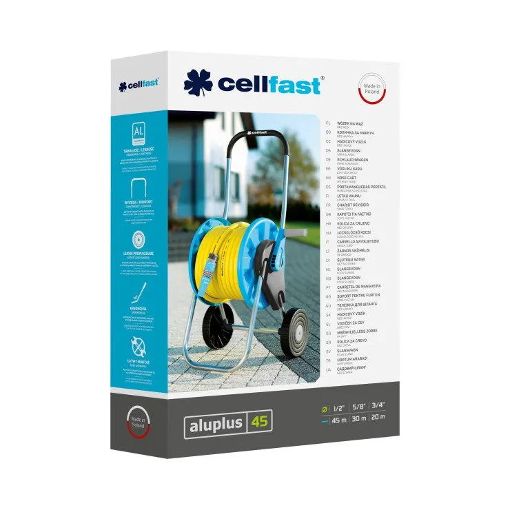 Wózek Na Wąż Aluplus 45mb 1/2 CELL-FAST