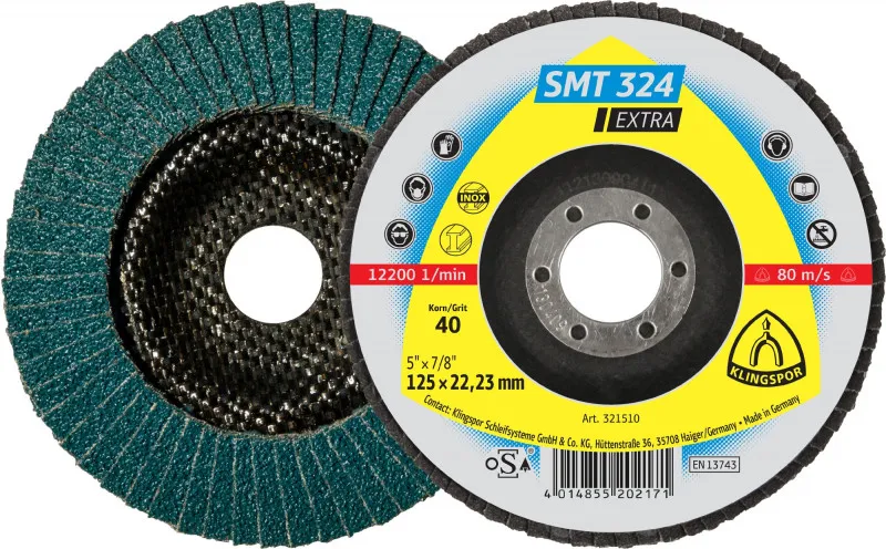 Lamelka SMT324 Gew 125mm Granulacja 60 321512 KLINGSPOR