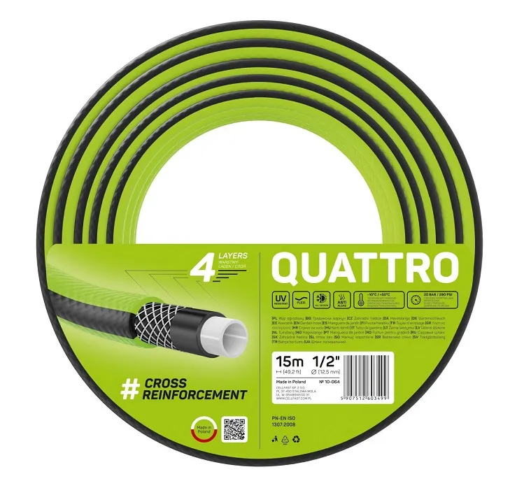 Wąż Ogrodowy Quattro 1/2'' 15m CELL-FAST