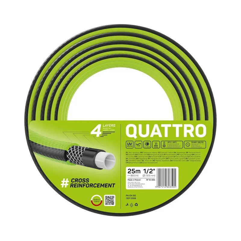 Wąż Ogrodowy Quattro 1/2'' 25m CELL-FAST
