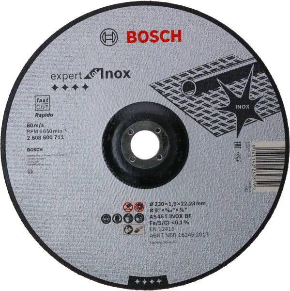 Tarcza Wypukła T27 230*22*1.9 BOSCH Rapido
