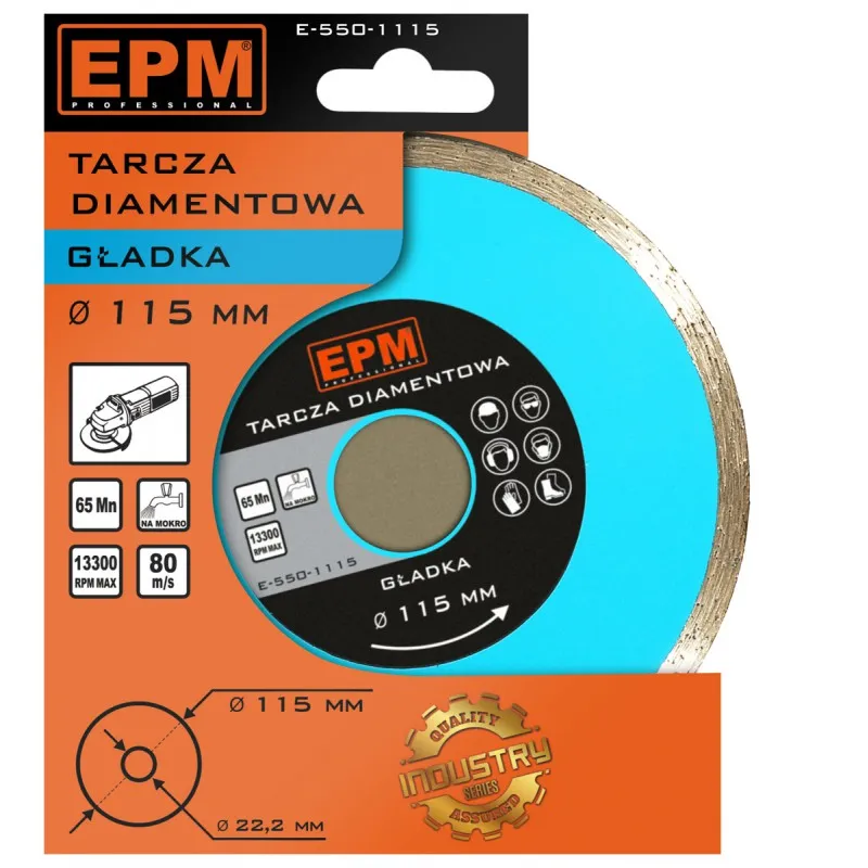 Tarcza Diamentowa Gładka 115mm EPM