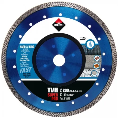 Tarcza Diamentowa Do Materiałów Twardych Tvh 200mm Superpro RUBI