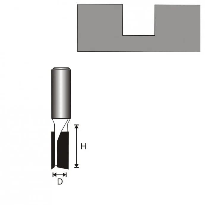 Frez Rowkujący 2-PŁYTKOWY T12 D20 H19MM DEDRA