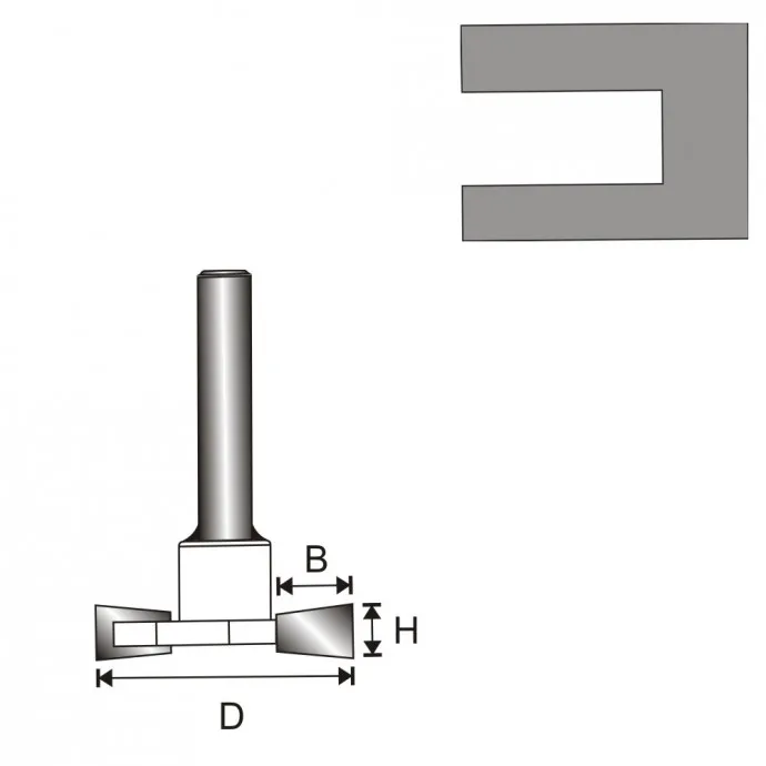 Frez Rowkujący T T12 D32 H6.35 B9.4MM DEDRA