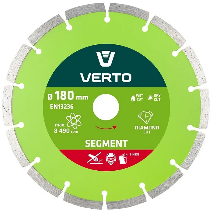 Tarcza Diamentowa Segmentowa 180mm VERTO