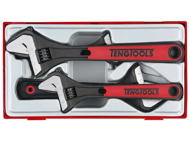 Zestaw Kluczy Nastawnych Typu Szwed 150 - 250mm 4 szt. TENG TOOLS