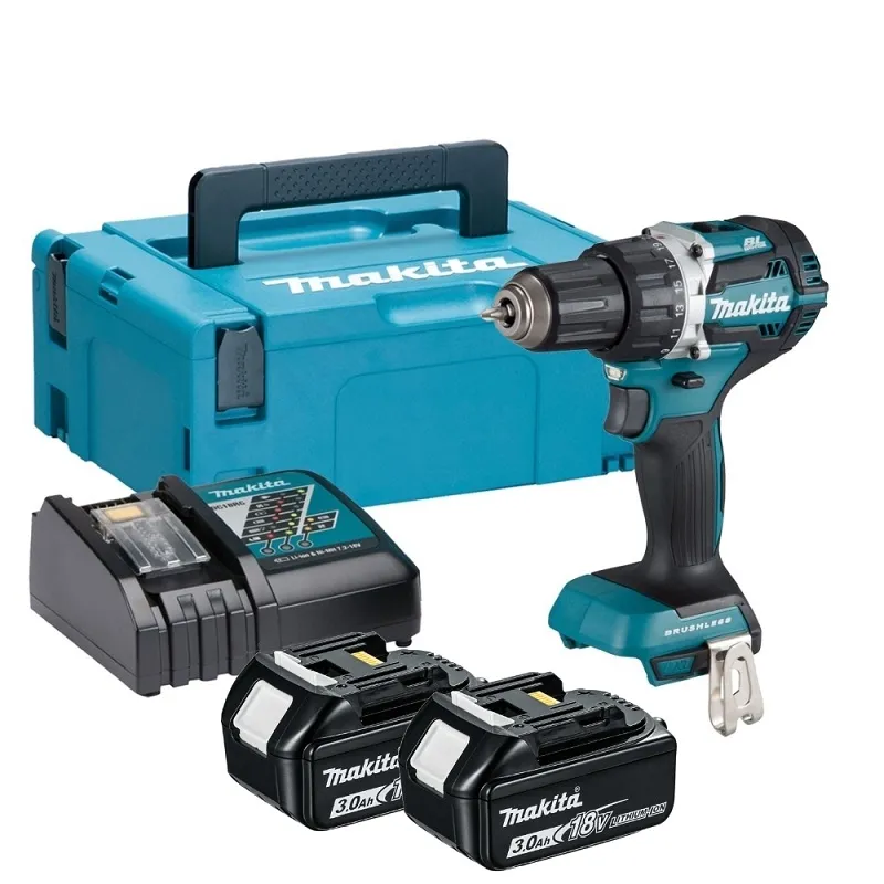 Wiertarko-Wkrętarka Akumulatorowa Bldc 18V 2*3.0AH Li-Lon MAKITA