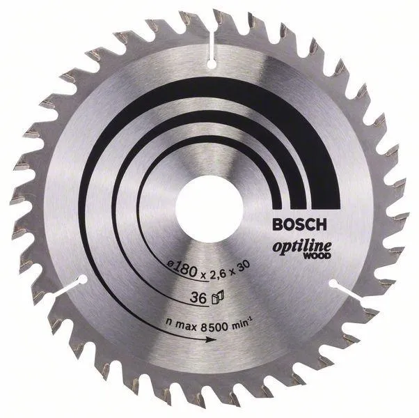 Piła Tarczowa-H Optiline Wood 180*2,6*30/20Z36 BOSCH