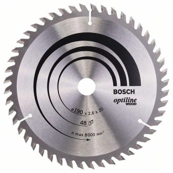 Piła Tarczowa-H Optiline Wood 190*2,6*20/16 Z48 BOSCH