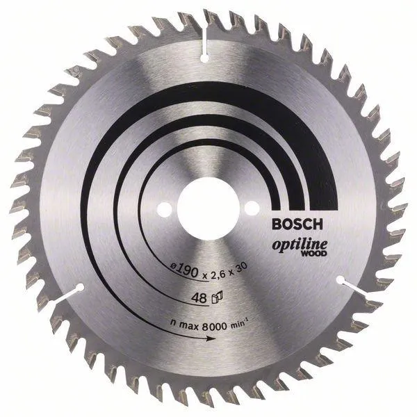 Piła Tarczowa-H Optiline Wood 190*2,6*30/Z48 BOSCH
