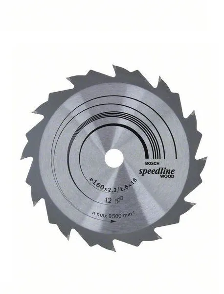 Piła Tarczowa H Speedline 160*2,4*16Z*12 BOSCH