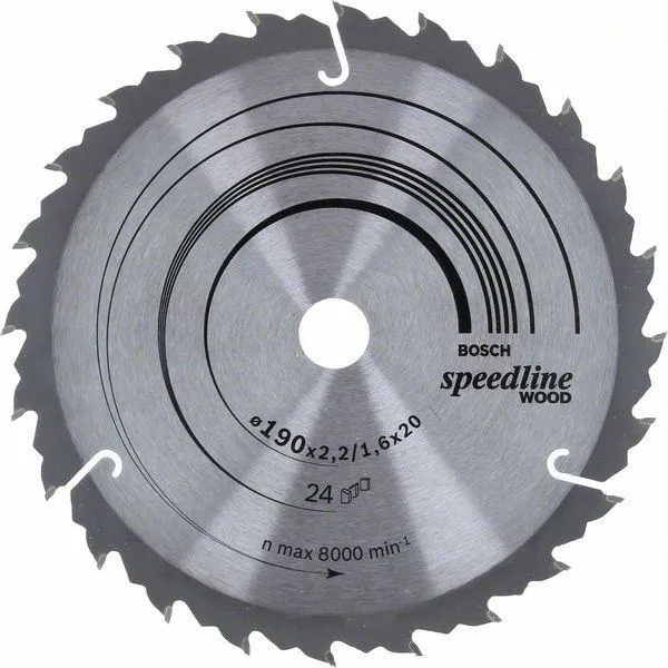 Piła Tarczowa H Speedline 190*2,4*20/16Z24 BOSCH