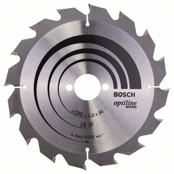 Piła Tarczowa H Optiline Wood 190*2.0*30/Z BOSCH