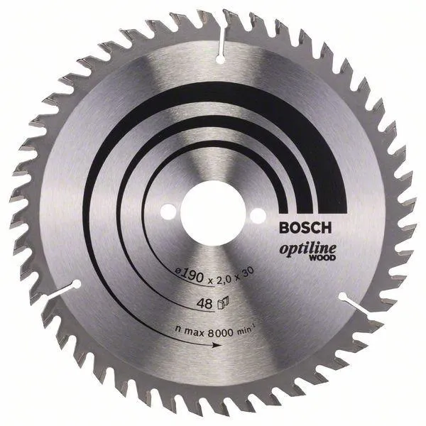 Piła Tarczowa H Optiline Wood 190*2.0*30/Z48 BOSCH