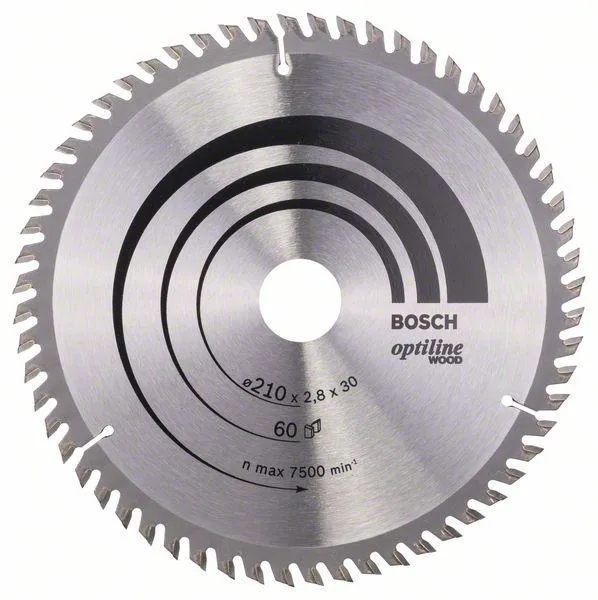 Piła Tarczowa H Optiline Wood 210*2,8*30/60Z BOSCH