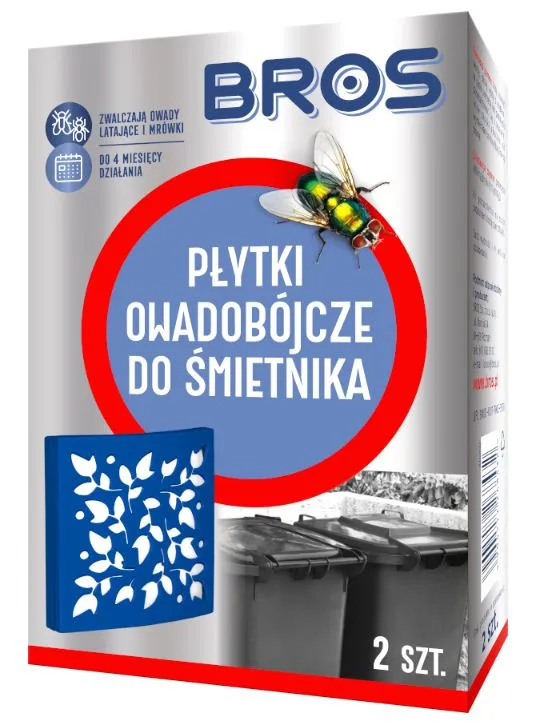 Płytki Owadobójcze Do Śmietnika 2 szt. BROS