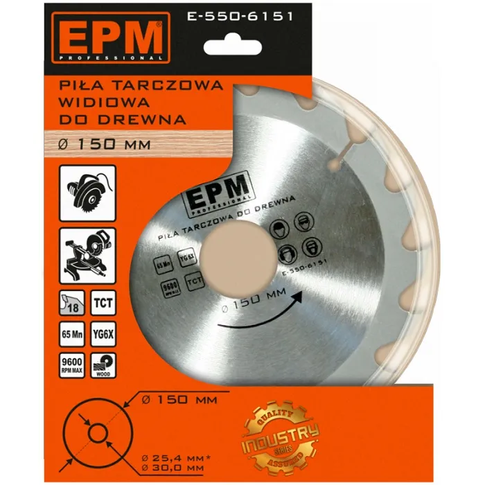 Piła Spiekowa 150mm 40 Zębów EPM