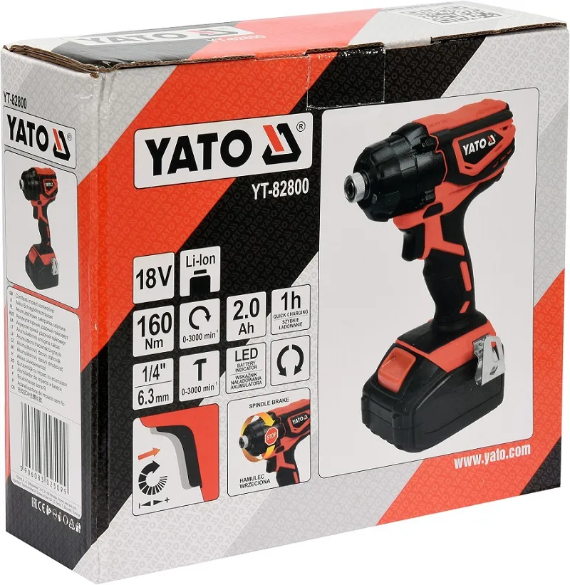 Zakrętarka Udarowa 18V 1X YATO